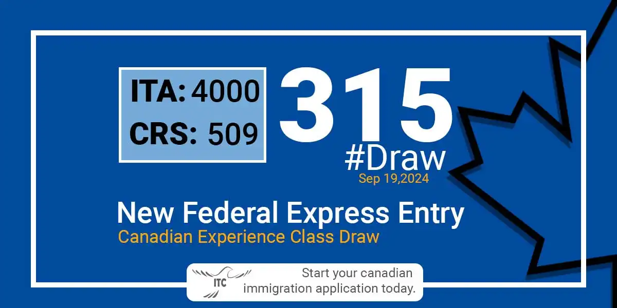 Latest Express Entry Draw Results 2024 Minimum CRS and ITA for Draw 315