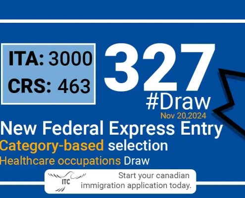 Latest Express Entry Category-based 2024 Draw 327 | Healthcare occupations