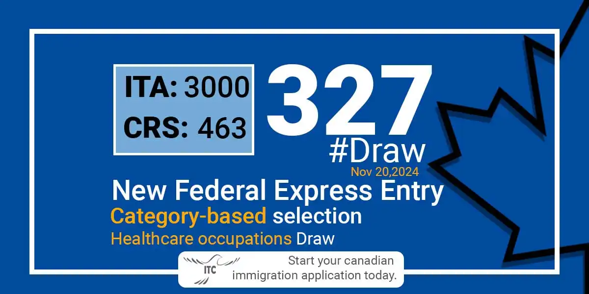 Latest Express Entry Category-based 2024 Draw 327 | Healthcare occupations